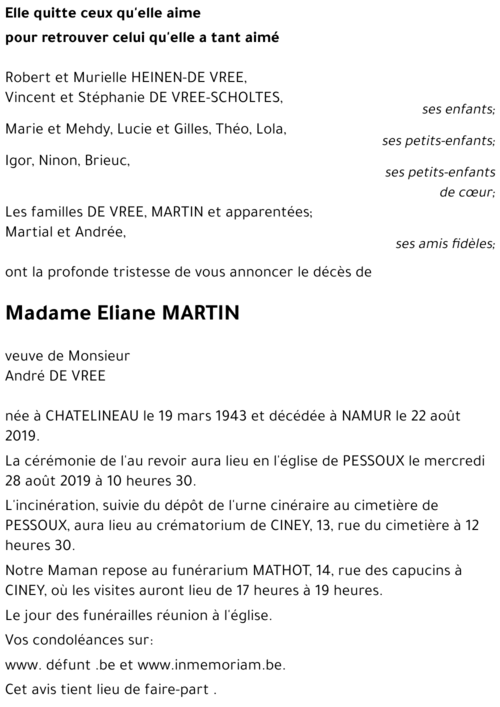 Eliane MARTIN