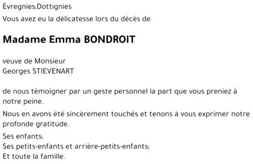 Emma BONDROIT