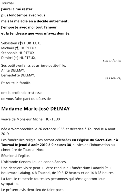 Marie-José DELMAY