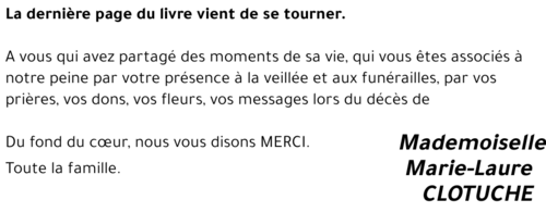 Marie-Laure CLOTUCHE