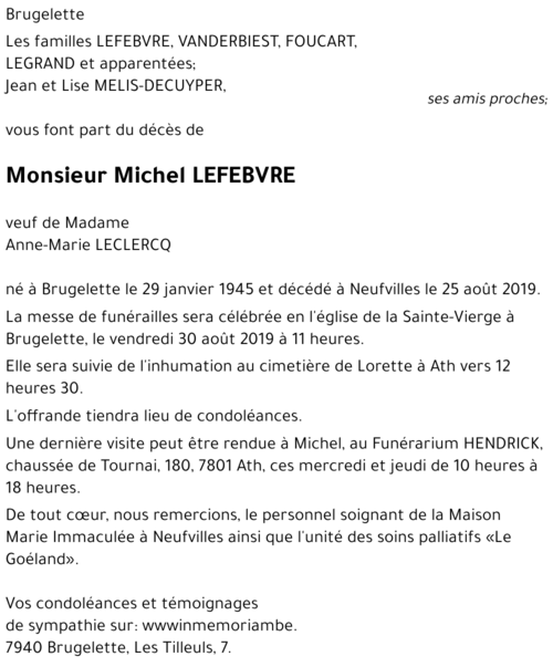 Michel LEFEBVRE