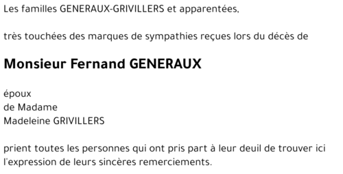 Fernand GENERAUX