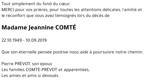 Jeannine COMTÉ