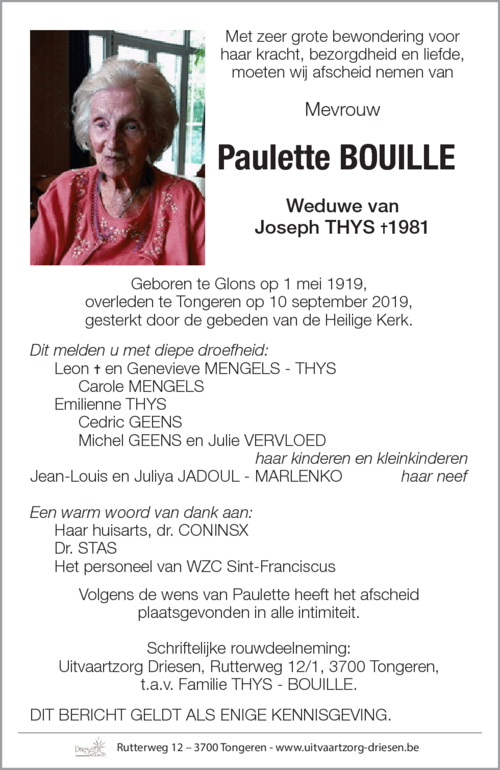 Paulette Bouille