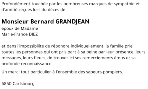 Bernard GRANDJEAN