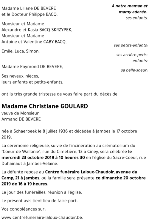 Christiane GOULARD