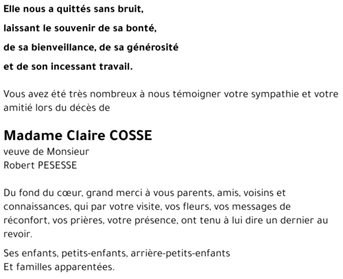 Claire COSSE