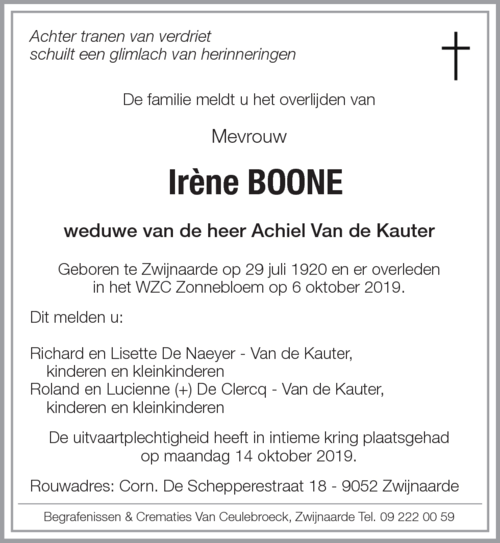 Irène Boone