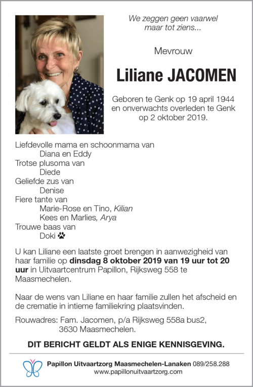 Liliane Jacomen