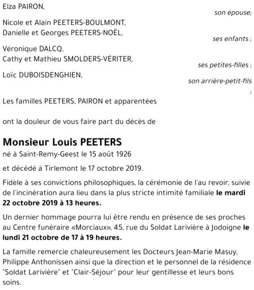 Louis PEETERS