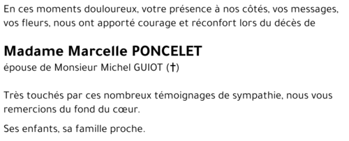 Marcelle PONCELET