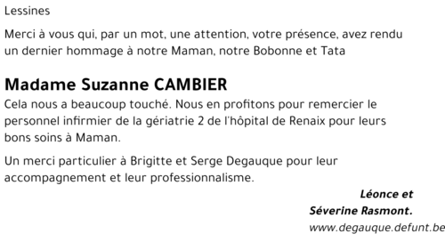 Suzanne CAMBIER