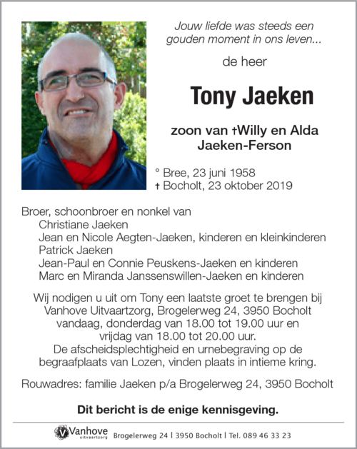 Tony Jaeken