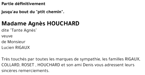 Agnès HOUCHARD