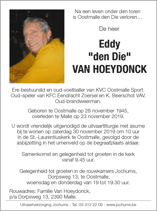 Eddy Van Hoeydonck