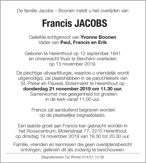 Francis Jacobs