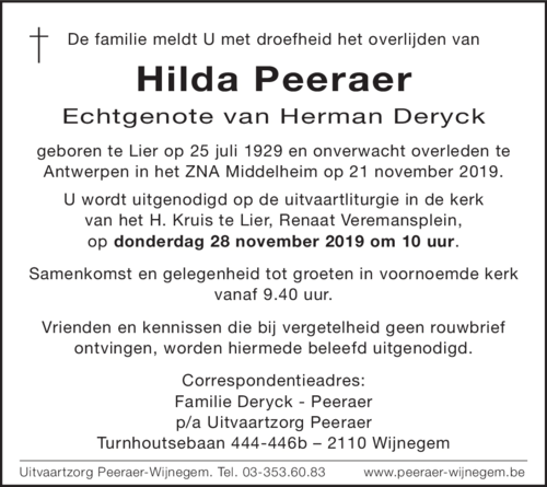 Hilda Peeraer