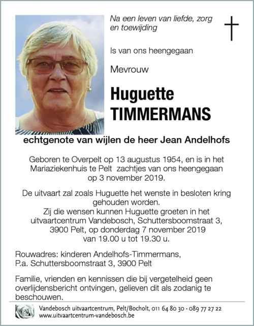Huguette TIMMERMANS