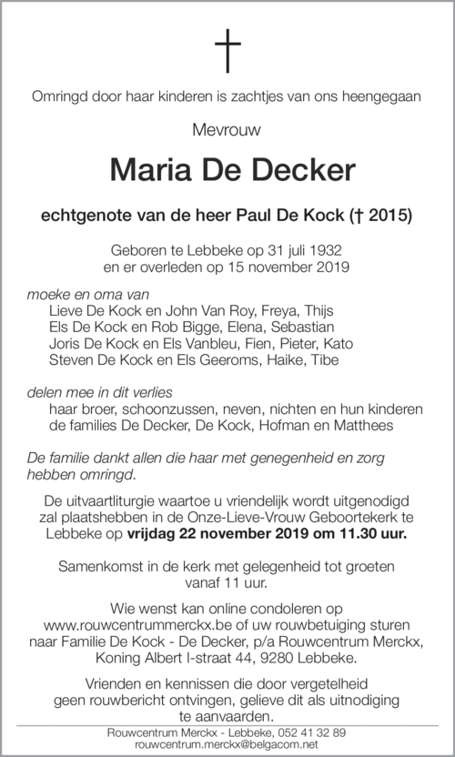 Maria De Decker
