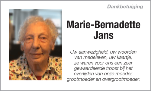 Marie-Bernadette Jans