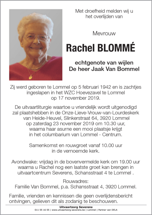 Rachel Blommé