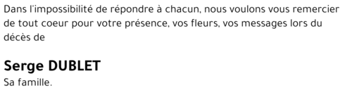 Serge DUBLET