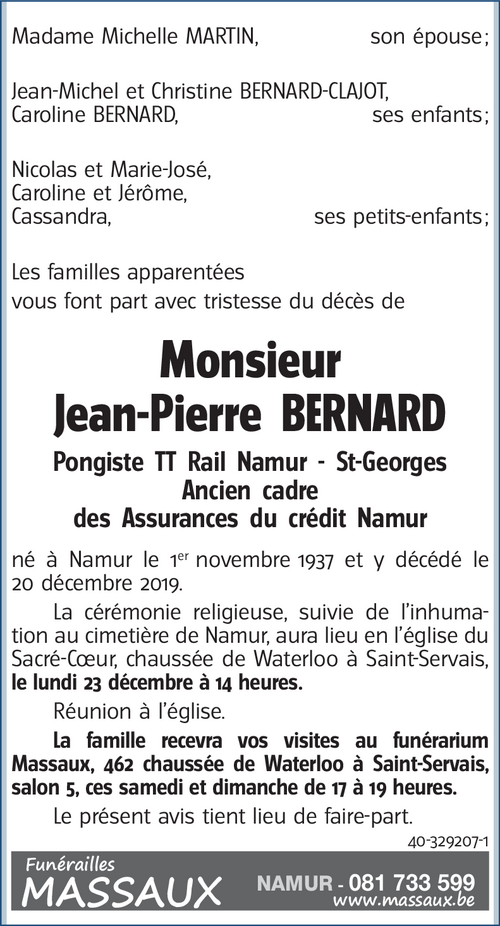 Jean-Pierre BERNARD
