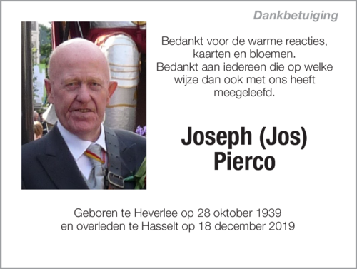 Joseph (Jos) Pierco