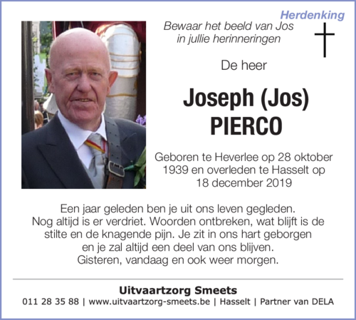 Joseph (Jos) Pierco