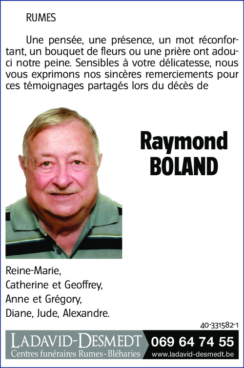 Raymond BOLAND