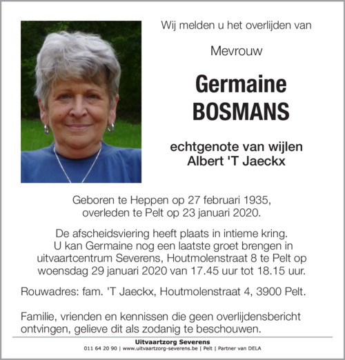 Germaine Bosmans
