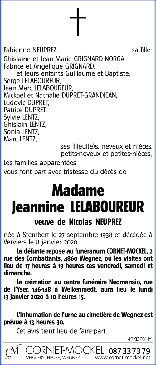 Jeannine LELABOUREUR