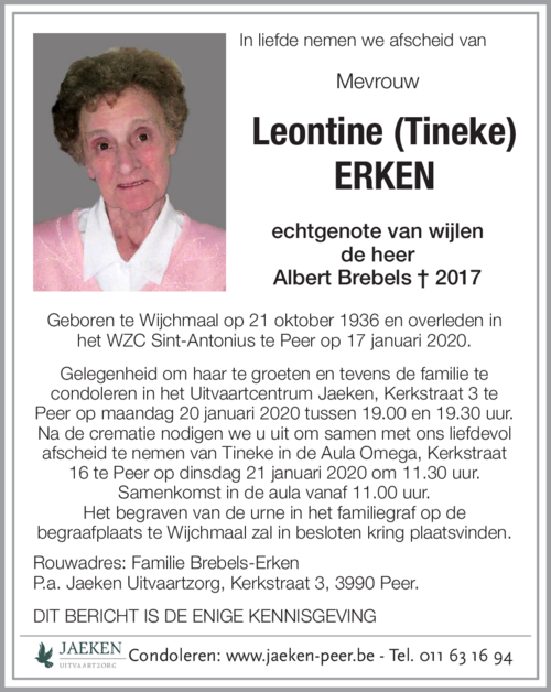 Leontine ERKEN