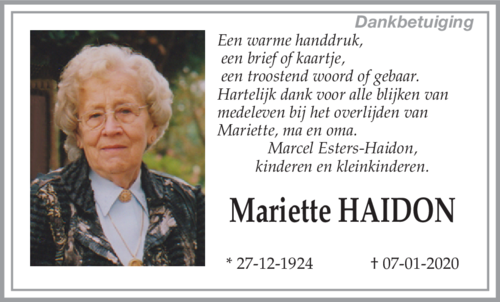 Mariette Haidon