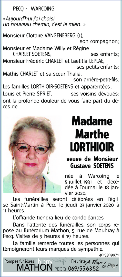 Marthe LORTHIOIR