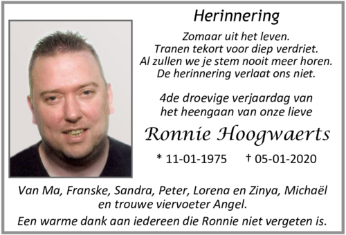 Ronnie Hoogwaerts