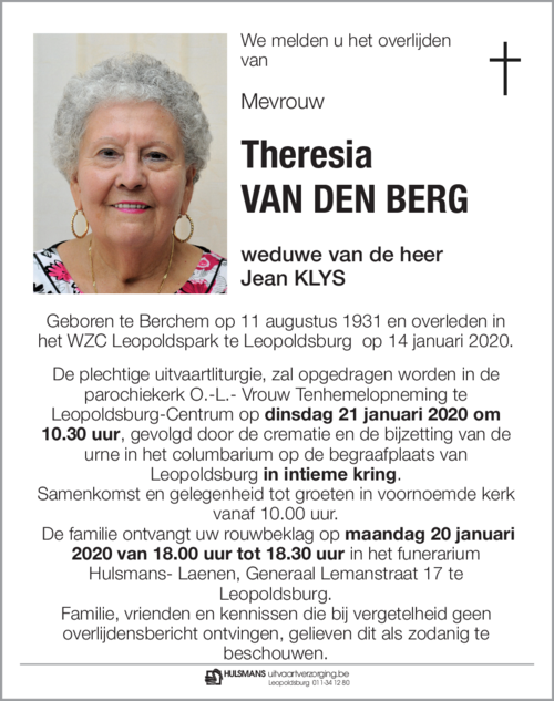 Theresia Van den Berg