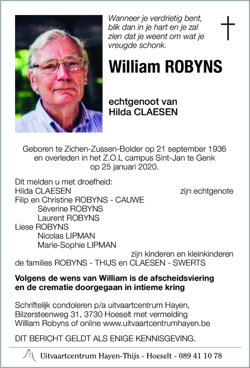 William ROBYNS