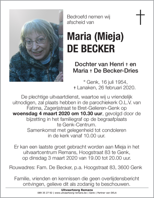 Maria De Becker