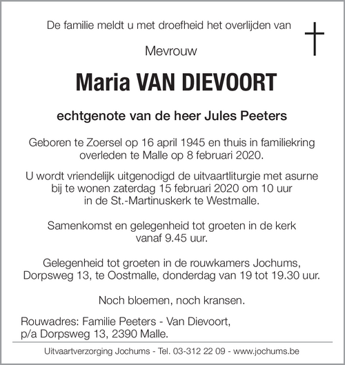 Maria Van Dievoort