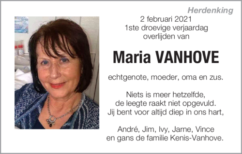 Maria Vanhove