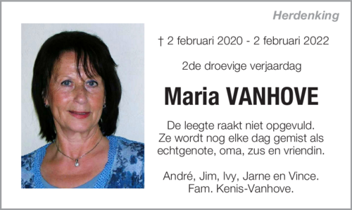 Maria Vanhove