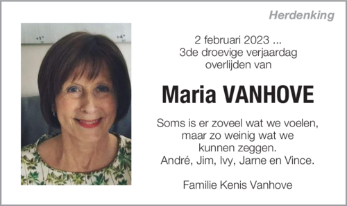 Maria Vanhove