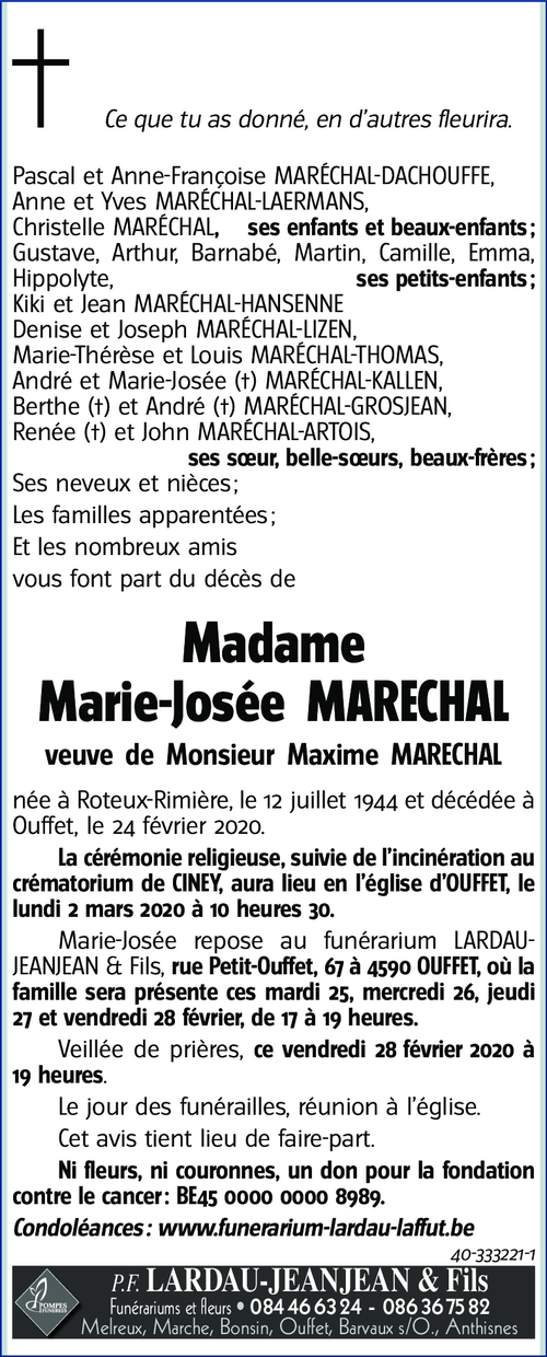 Marie-Josée MARECHAL