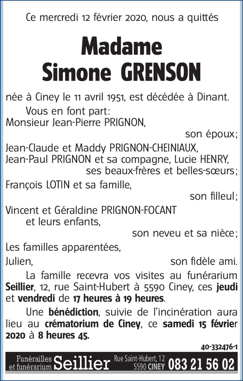 Simone GRENSON
