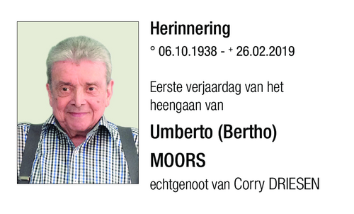 Umberto (Bertho) MOORS