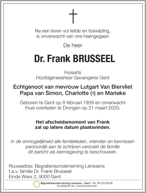 Dr. Frank Brusseel