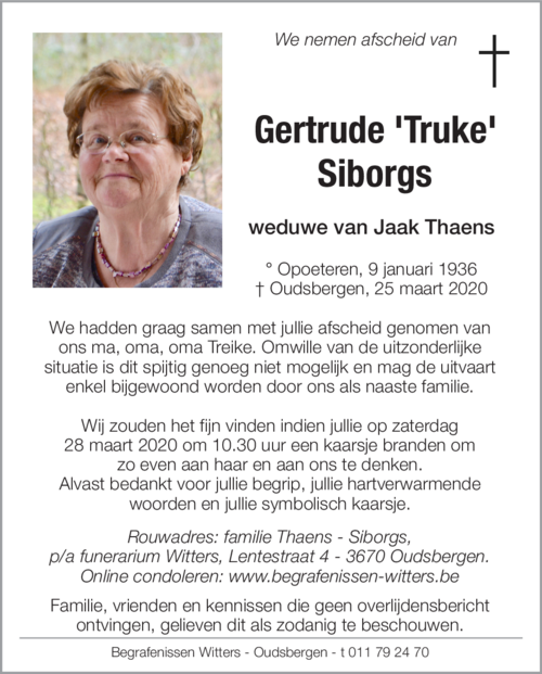 Gertrude 'Truke' Siborgs