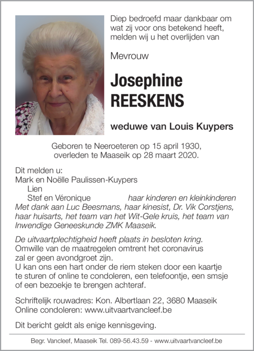 Josephine Reeskens