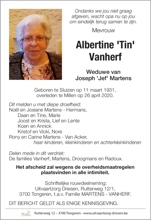 Albertine Vanherf